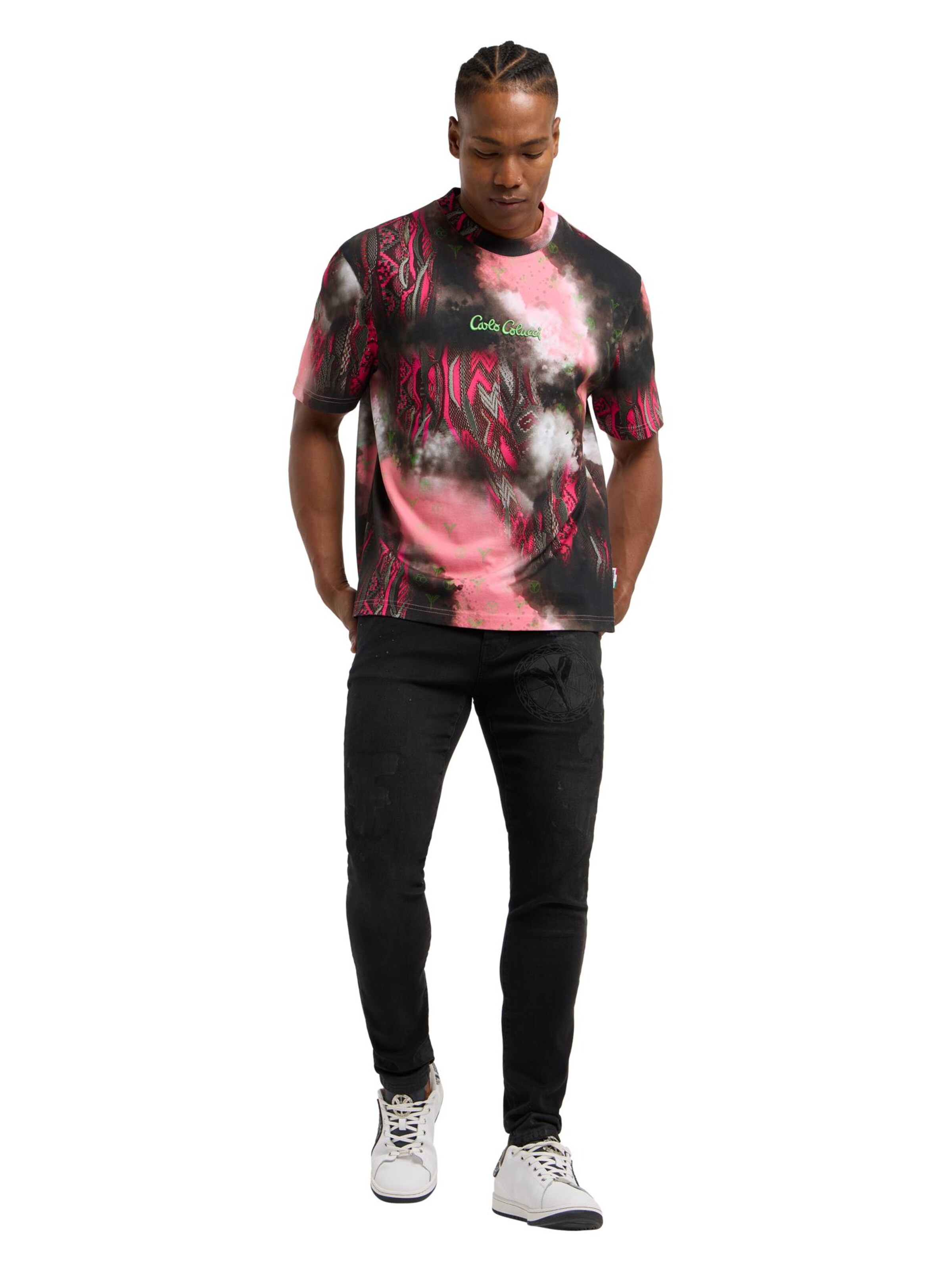 T-Shirt 'D'Inezo' Carlo Colucci en mélange de couleurs