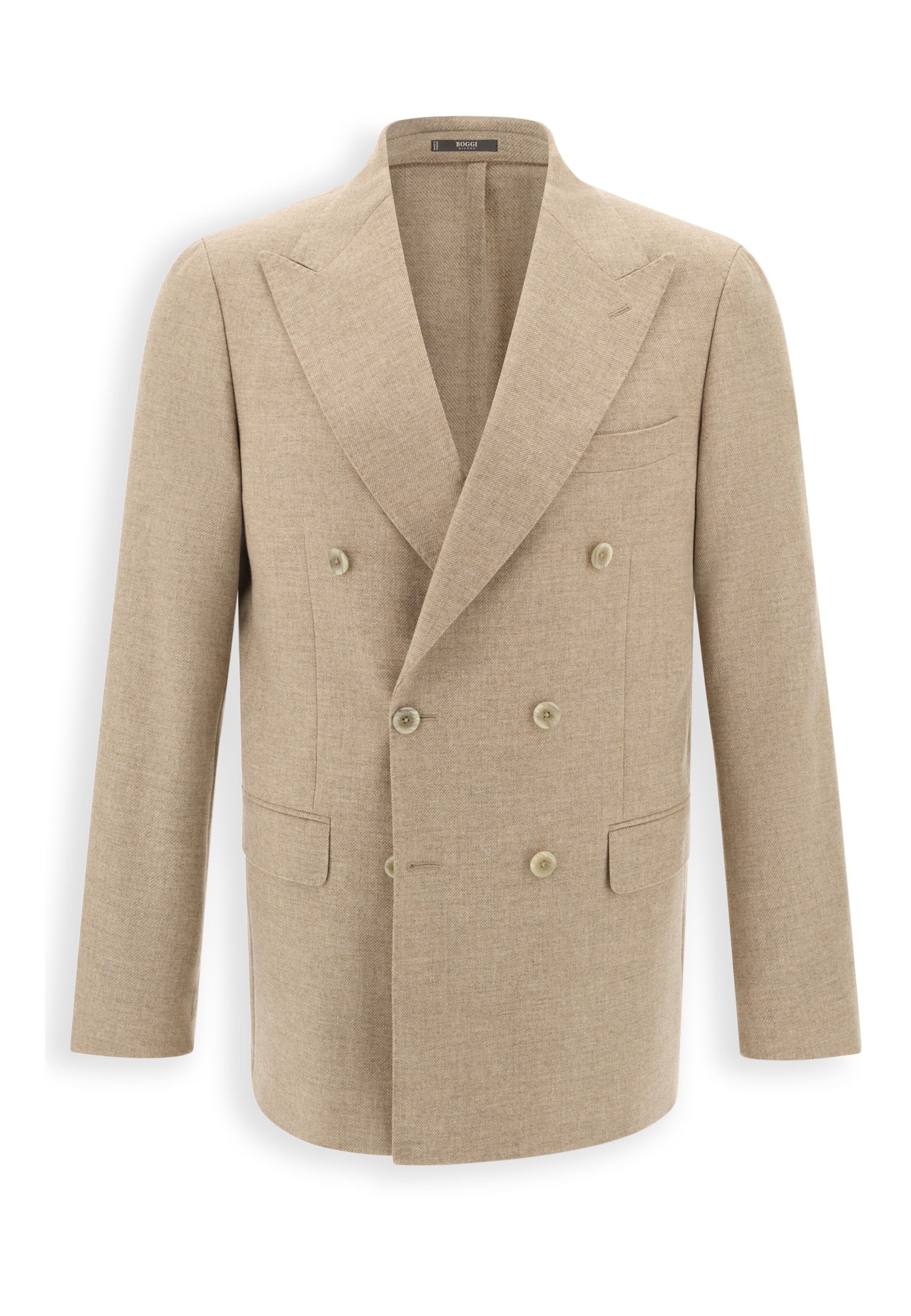 Boggi Milano Regular fit Colbert in Beige: voorkant