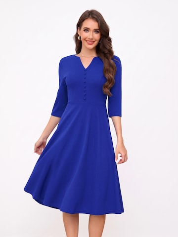 Zapaka Cocktail Dress in Blue: front