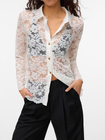 VERO MODA Bluse i hvid