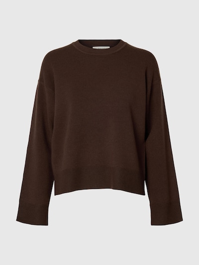 SELECTED Pullover i mørkebrun, Produktvisning