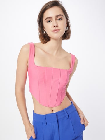 Edikted Top in Pink: front