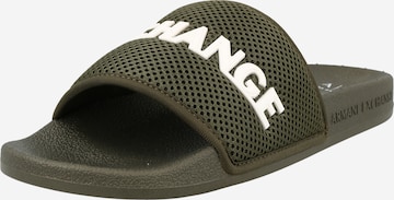 ARMANI EXCHANGE Pantoletter i grøn: forside