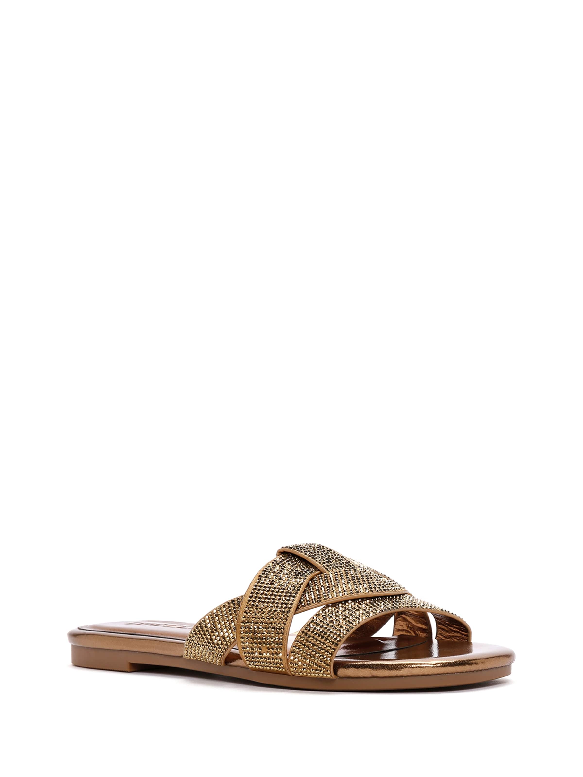 Derimod Mule in Bronze: front