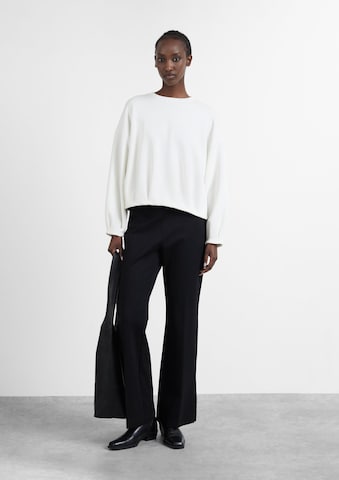 Sweat-shirt COMMA en blanc : devant