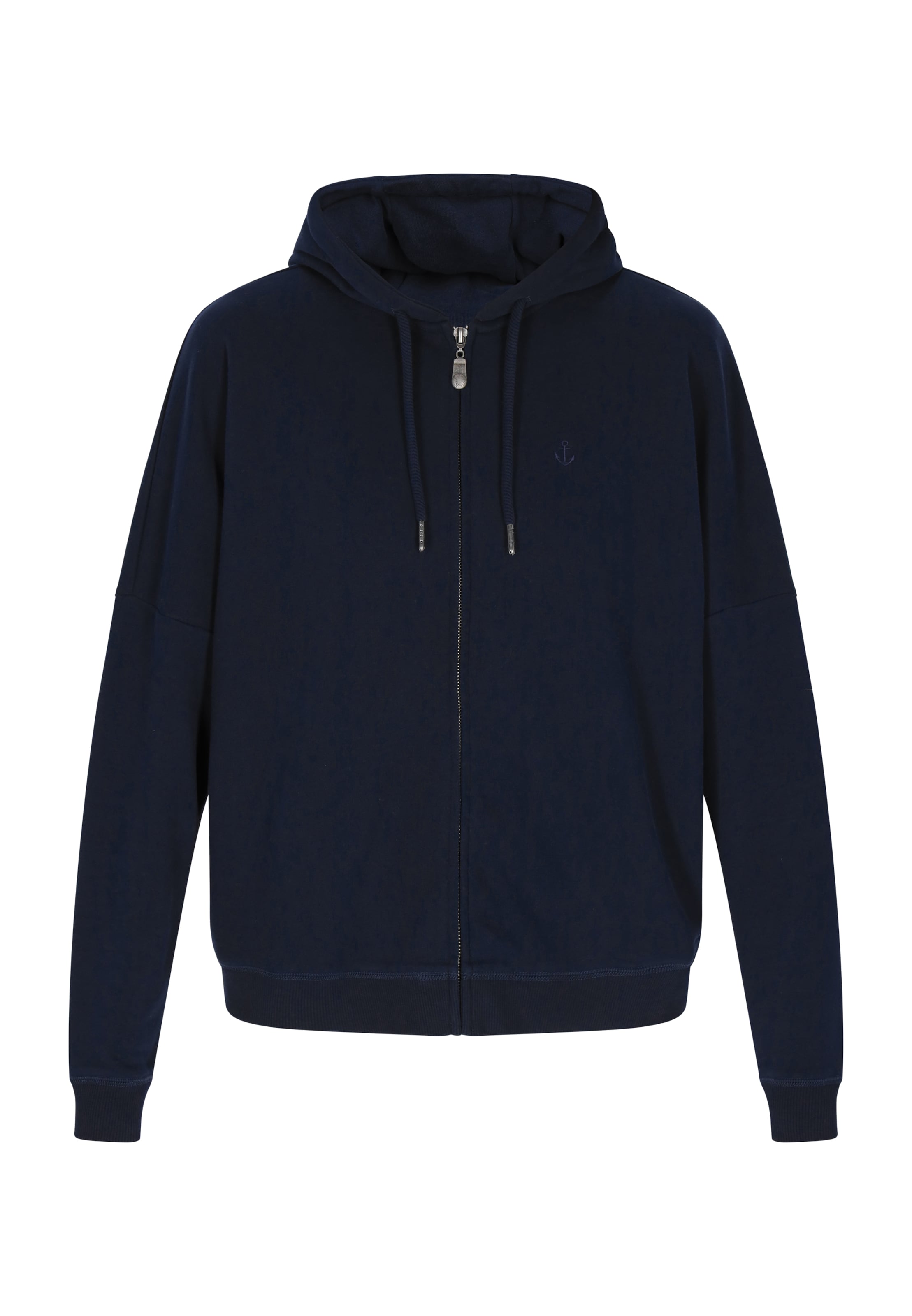 DreiMaster Maritim Tepláková bunda 'Maritim' - Modrá: predná strana