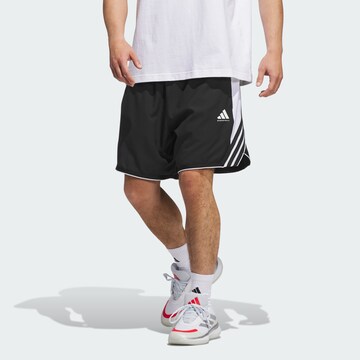 Loosefit Pantaloni sportivi 'Crazy Lite' di ADIDAS PERFORMANCE in nero: frontale