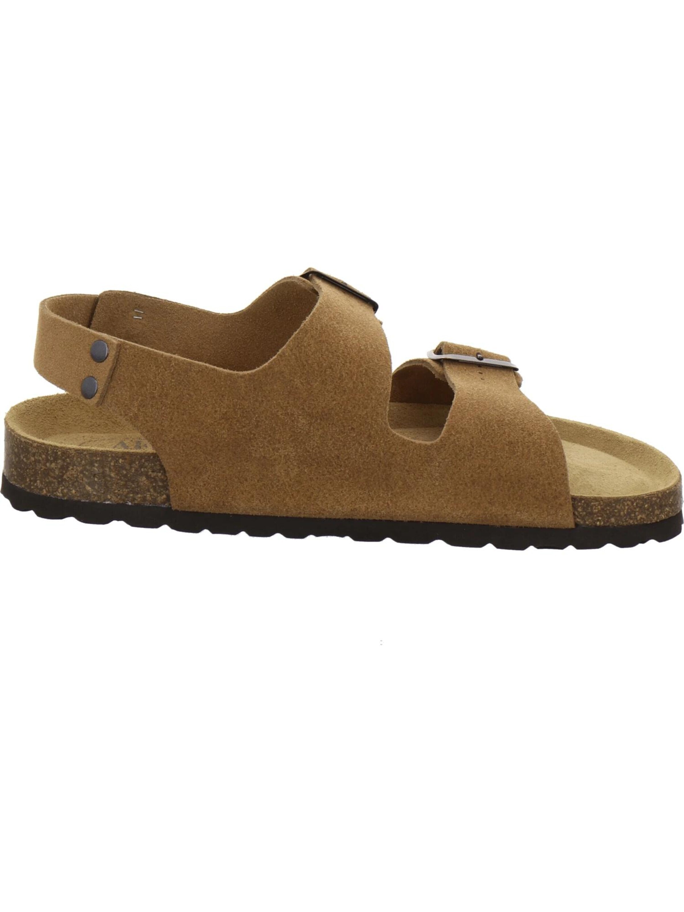 Sandales 'Sandalen Herren cognac Veloursleder' AFS-Schuhe en marron