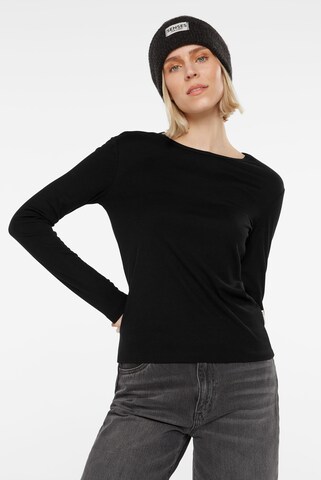 SENSES.THE LABEL Shirt in Black: front