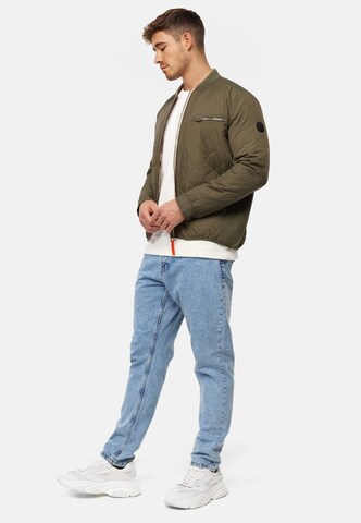 INDICODE JEANS Between-Season Jacket 'Leander' in Green