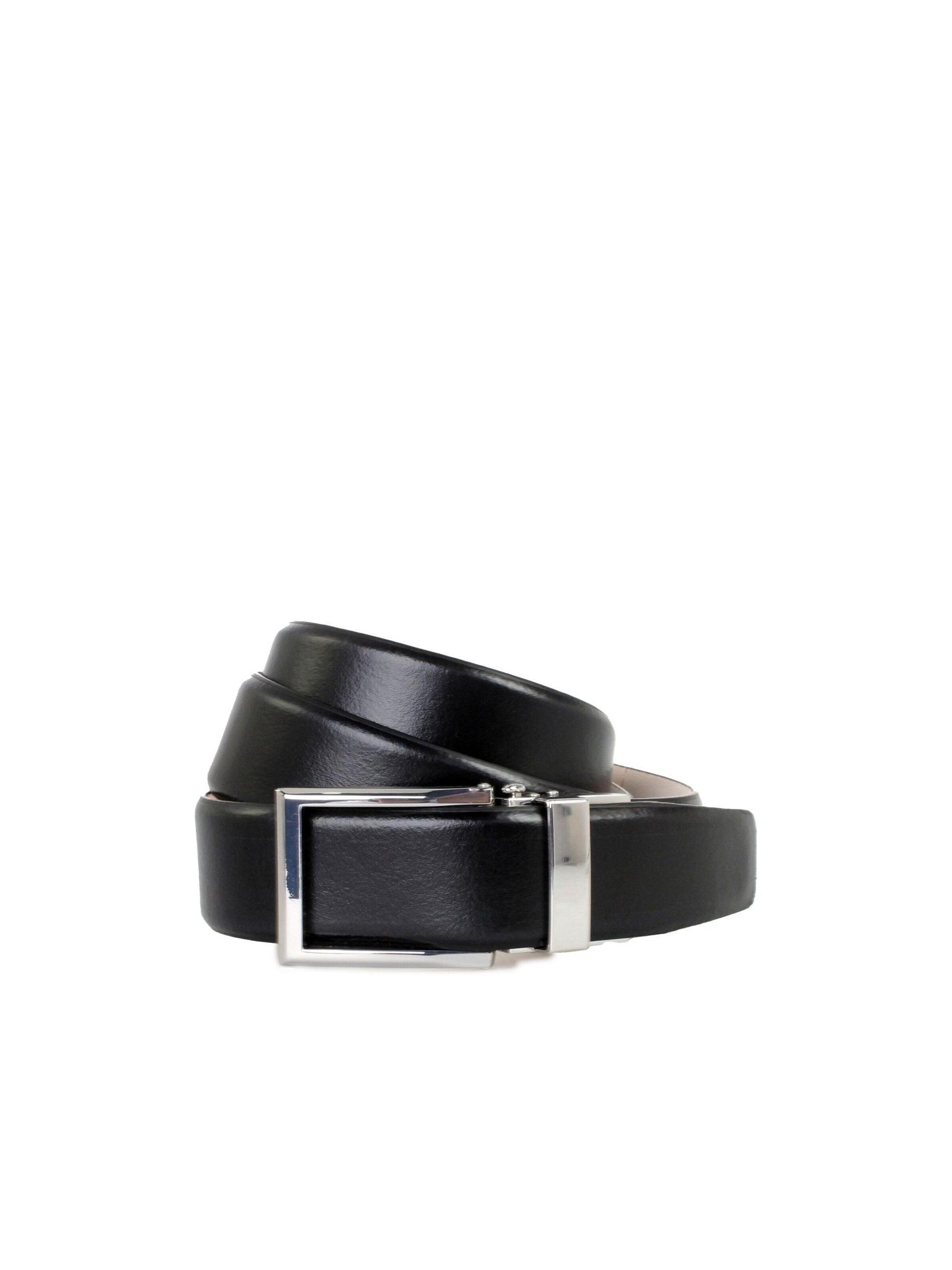 carisco Belt 'Automatikgürtel / Automatic belt "Precise"' in Black: front