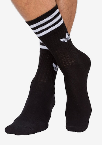 Chaussettes ADIDAS ORIGINALS en noir : devant