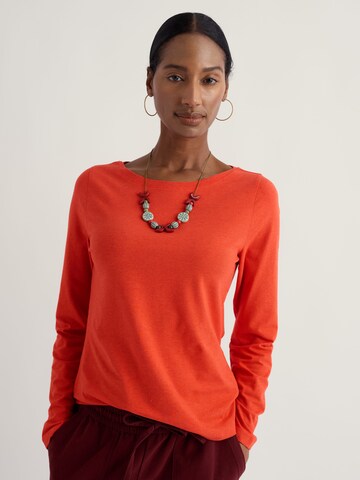 Seasalt Cornwall Shirt 'Easel' in Orange: front