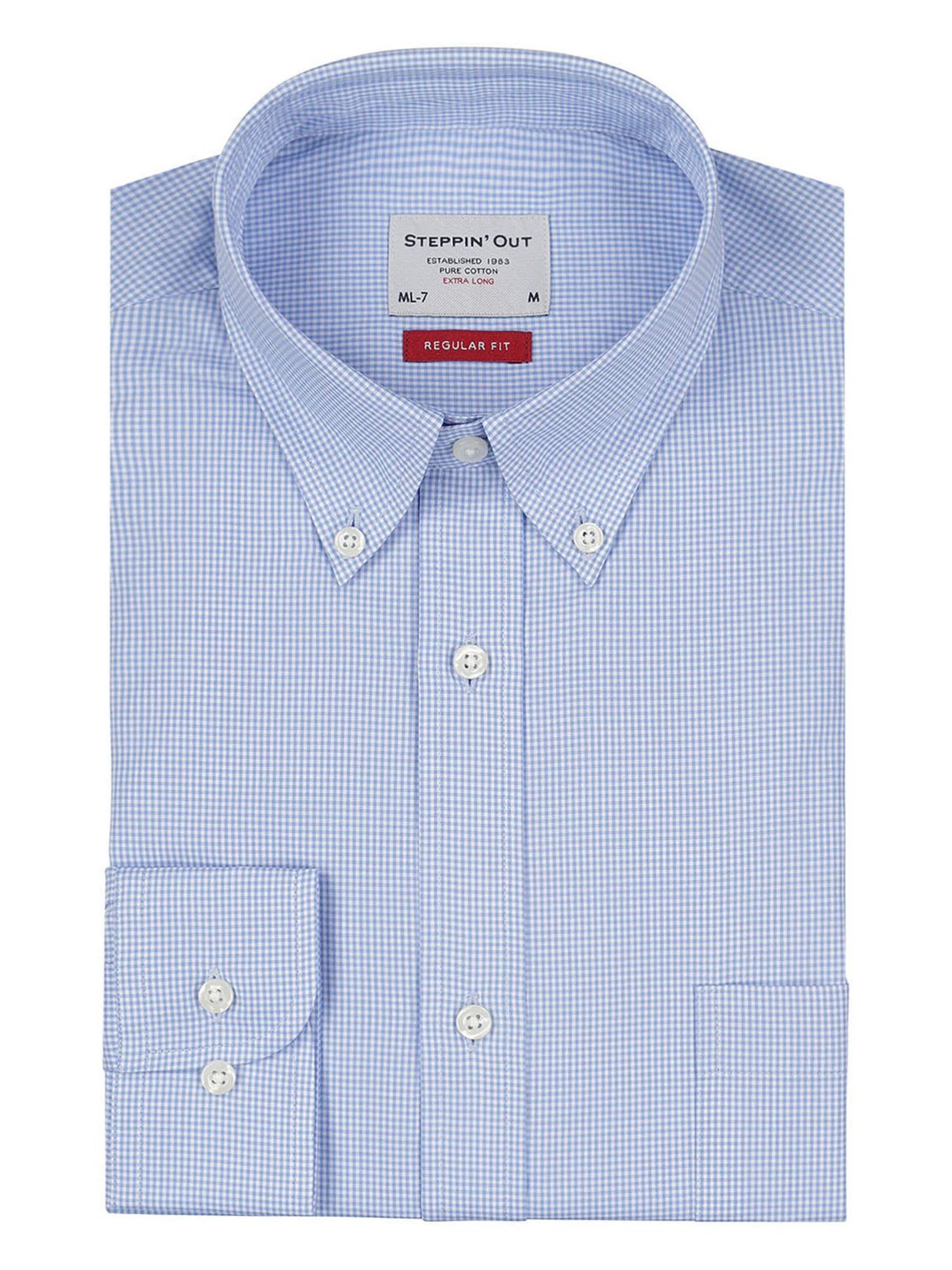 Steppin' out Regular fit Button Up Shirt in Blue