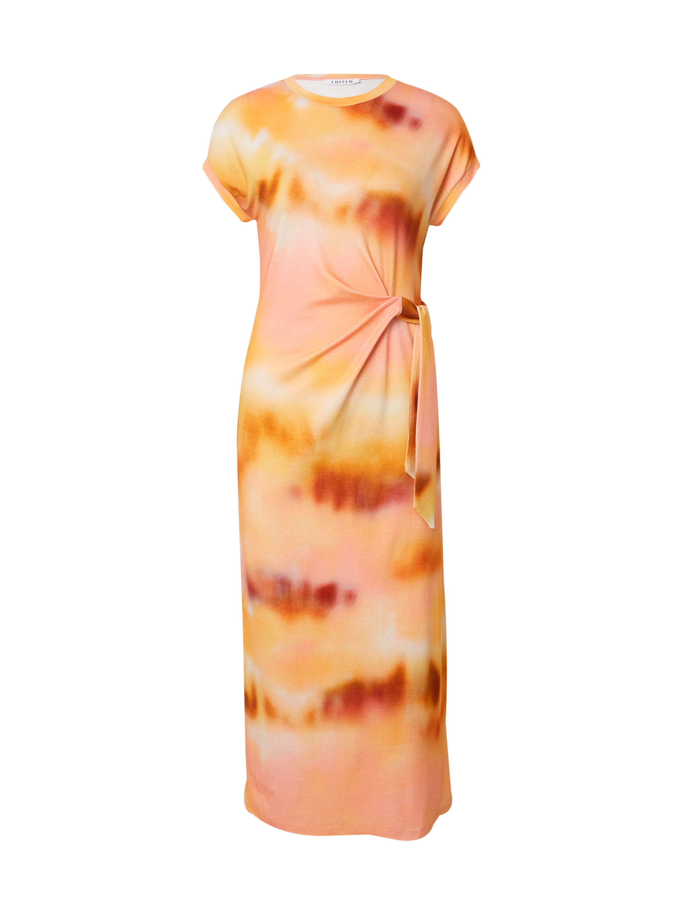 EDITED Letné šaty 'Milla' - Oranžová: predná strana