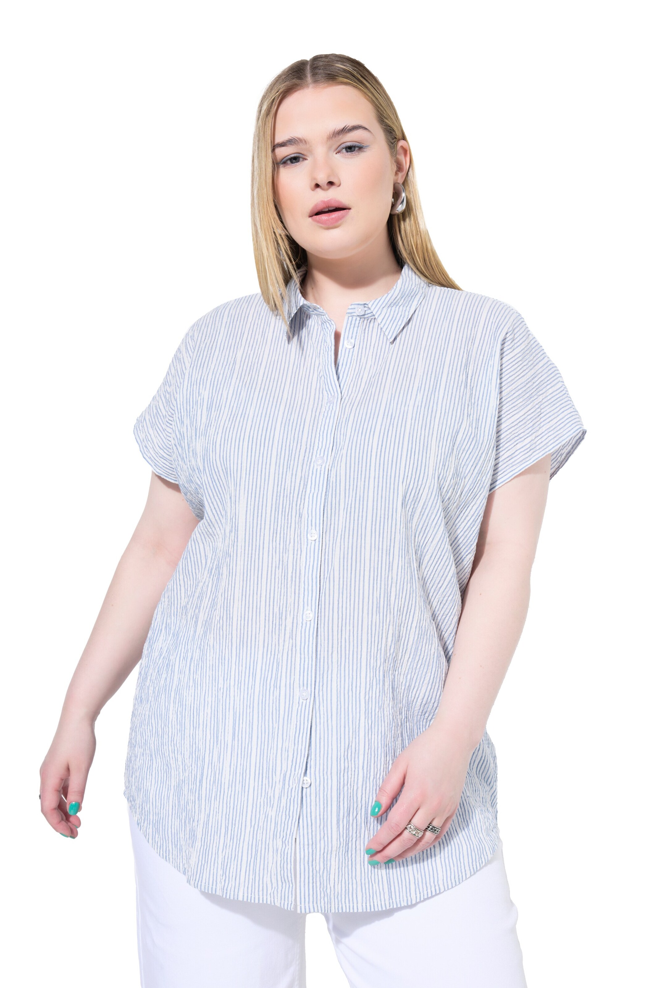Studio Untold Bluse in Blau: Vorderseite