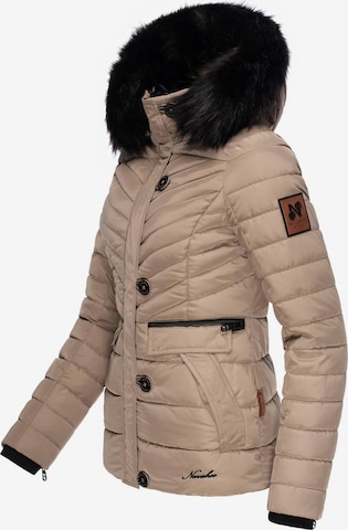 NAVAHOO Winter jacket 'Wisteriaa' in Brown