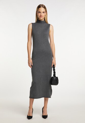 DreiMaster Klassik Knitted dress in Grey