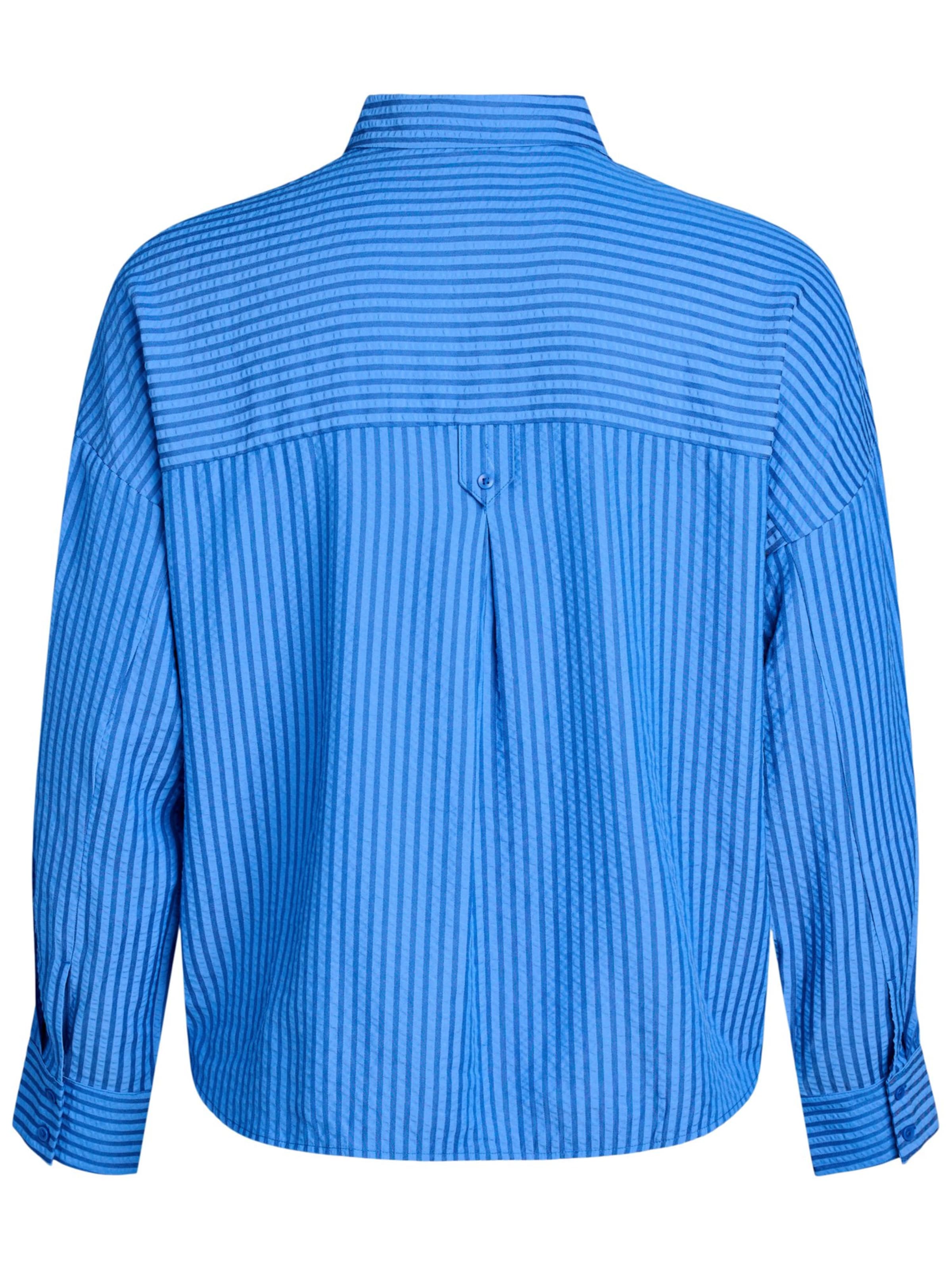 Zizzi Blouse 'MANAVAS' in Blauw