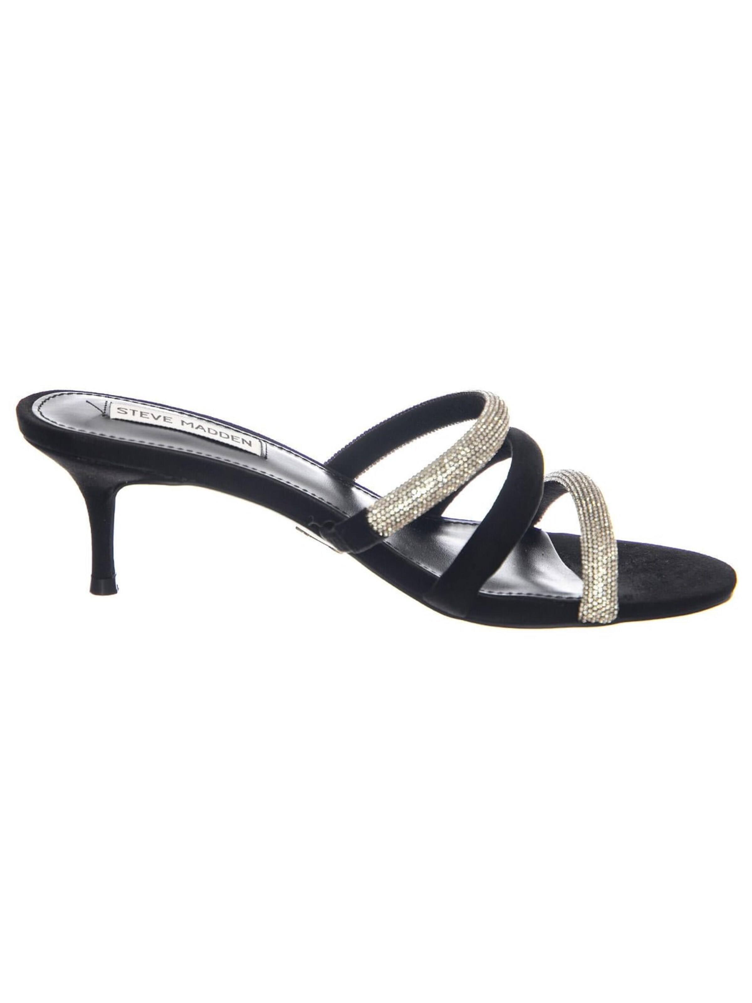 STEVE MADDEN Sandały 'Kairo Black Silver' w kolorze czarny