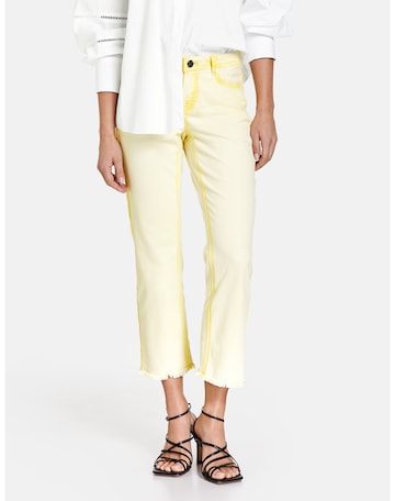 TAIFUN Boot cut Jeans in Yellow: front