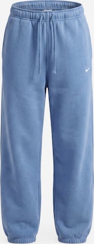 Nike Sportswear Tapered Nadrág 'Studio Fleece' - kék: elől