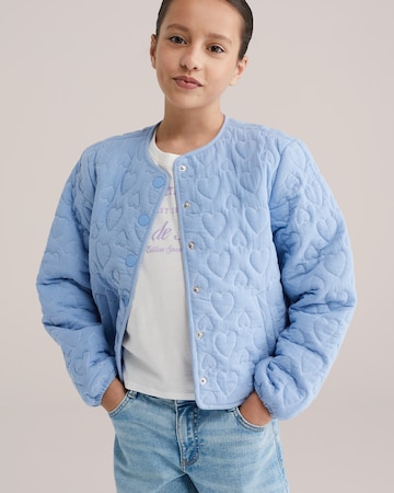 WE Fashion Преходно яке в синьо: отпред