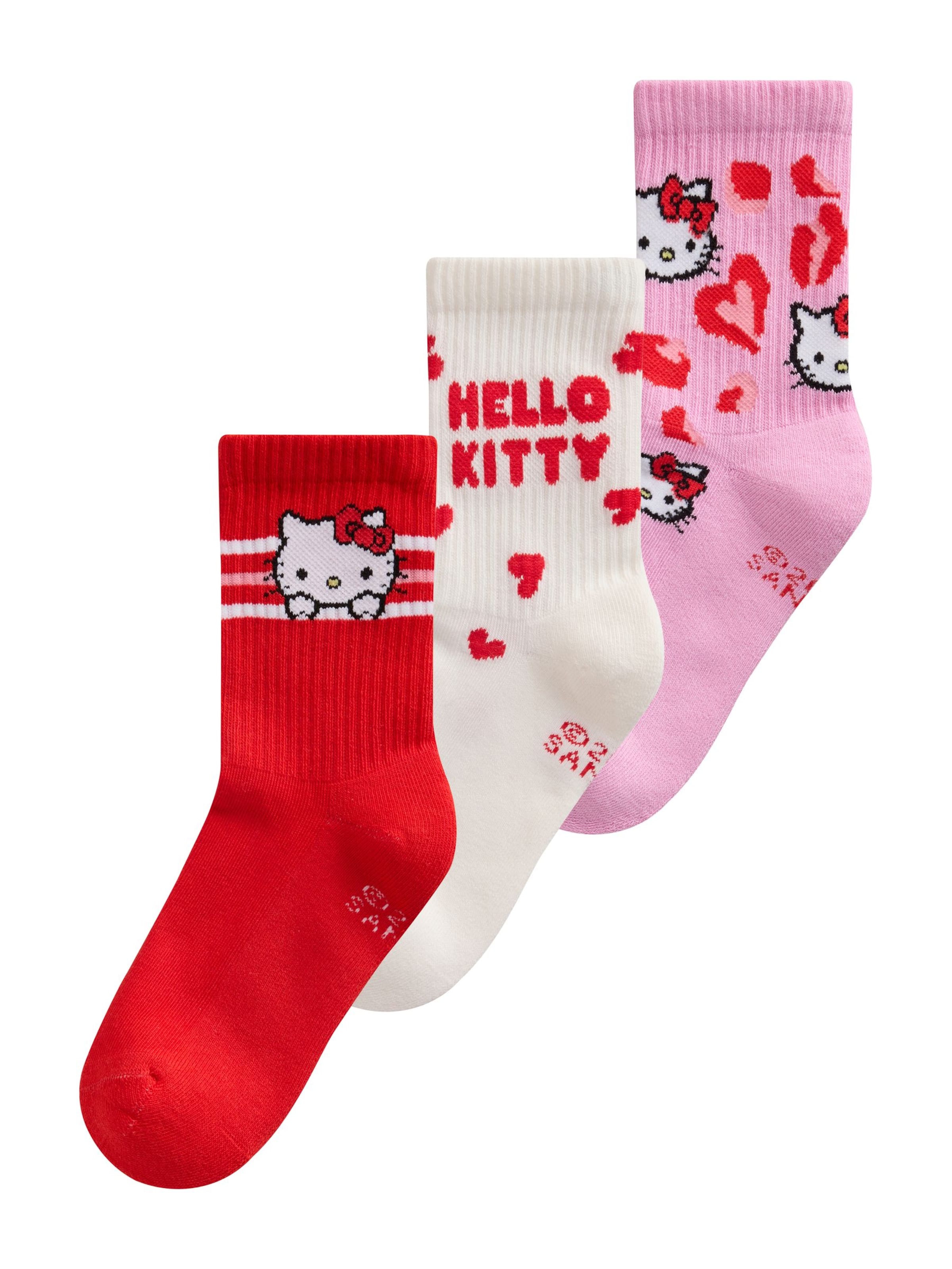 Chaussettes 'Hello Kitty' Next en rose : devant