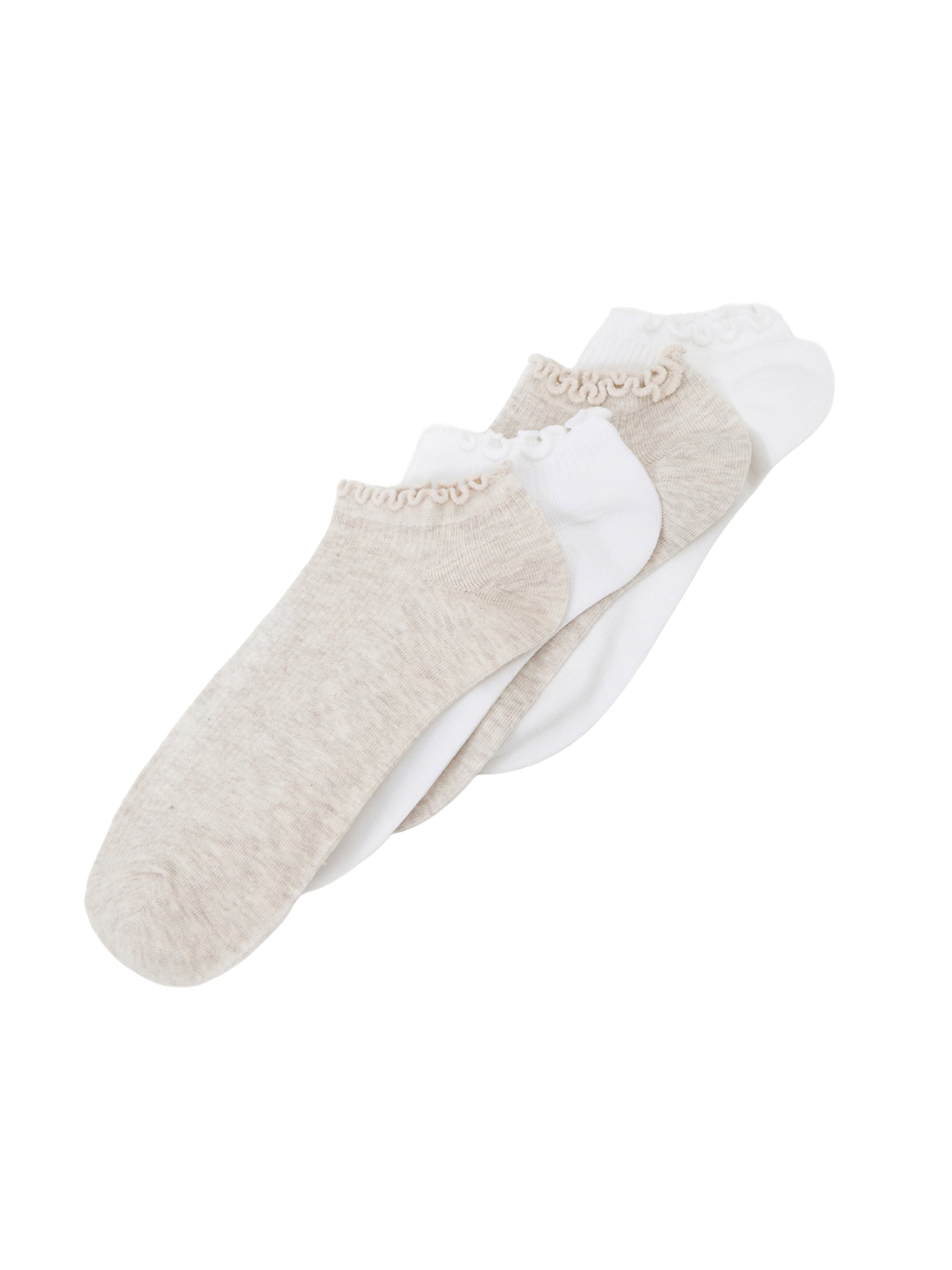 bézs melír / fehér Lindex Zokni, Termék nézet