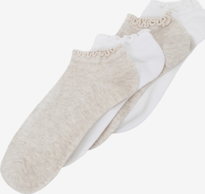 Kojinės iš Lindex, spalva – marga smėlio spalva / balta, Prekių apžvalga