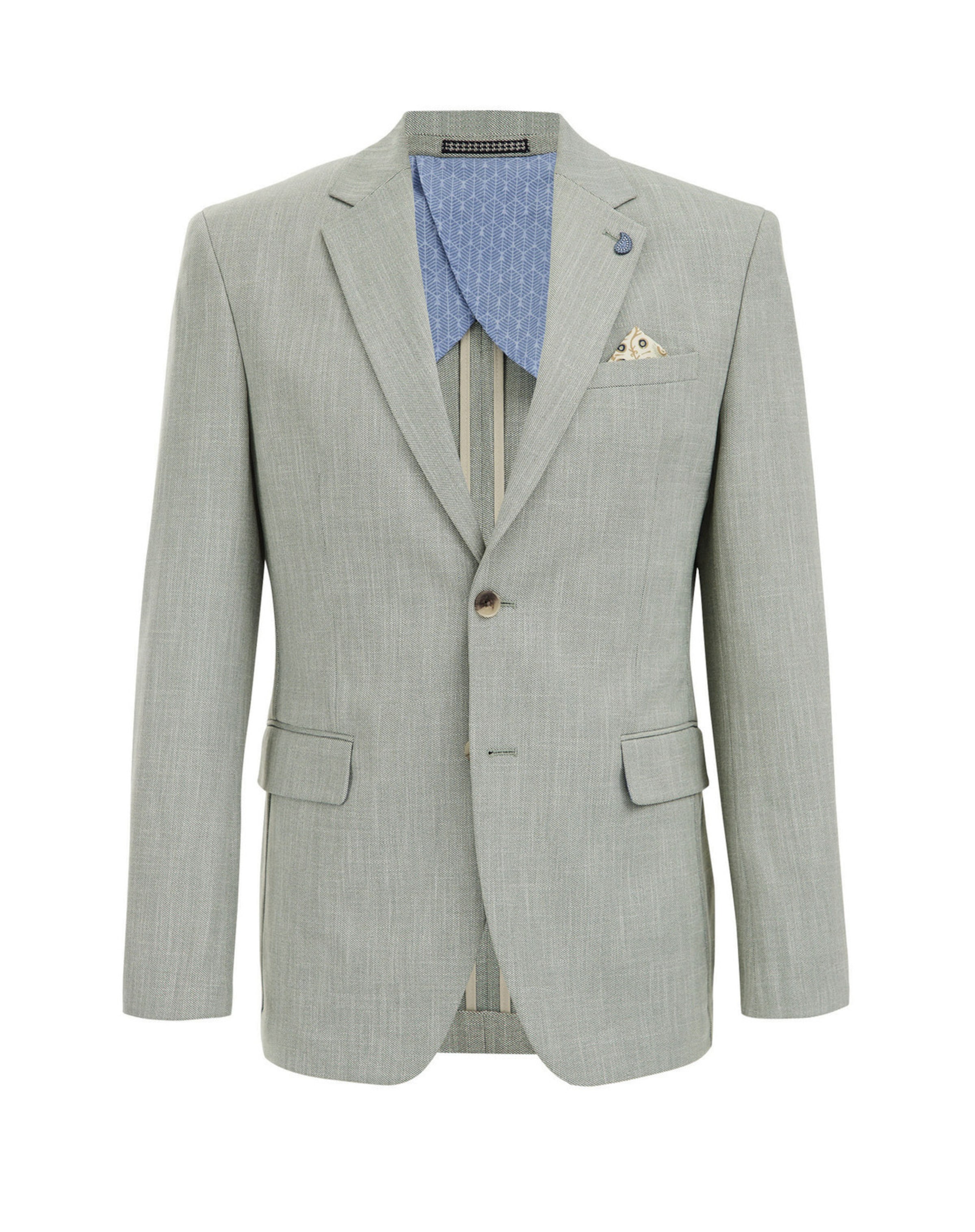 WE Fashion Слим Пиджак в Зеленый: спереди