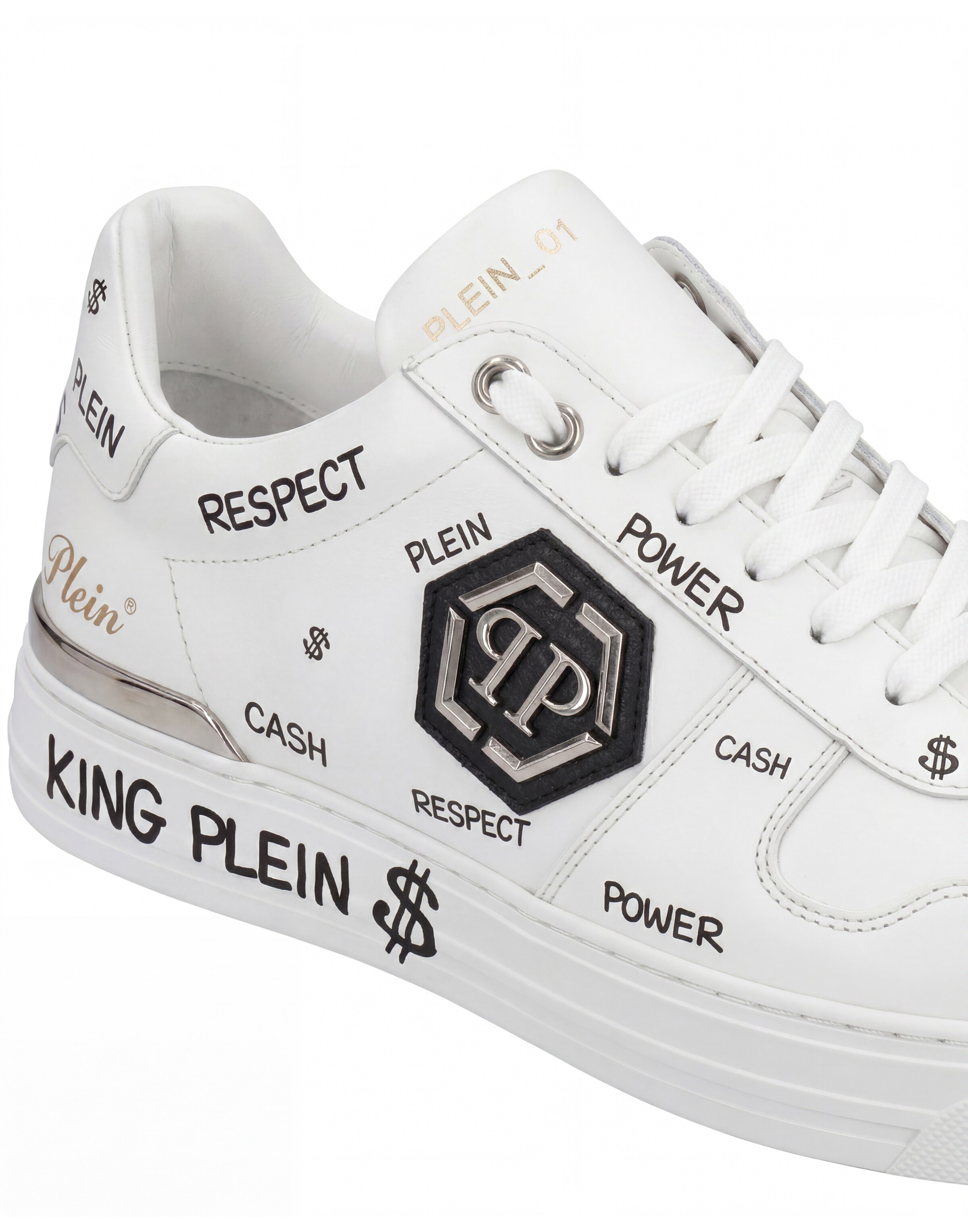 Philipp Plein Sneakers laag 'T-Rex 01' in Wit