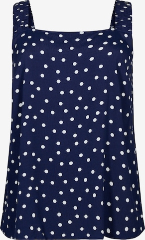 Zizzi Top 'Bella' in Blue: front