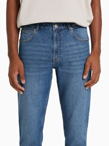 Coupe slim Jean Bershka en bleu