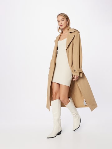 Abercrombie & Fitch Gebreide jurk 'PARTY' in Beige