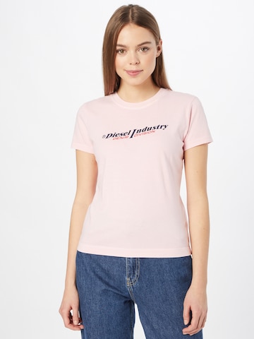 rožinė DIESEL Marškinėliai: priekis