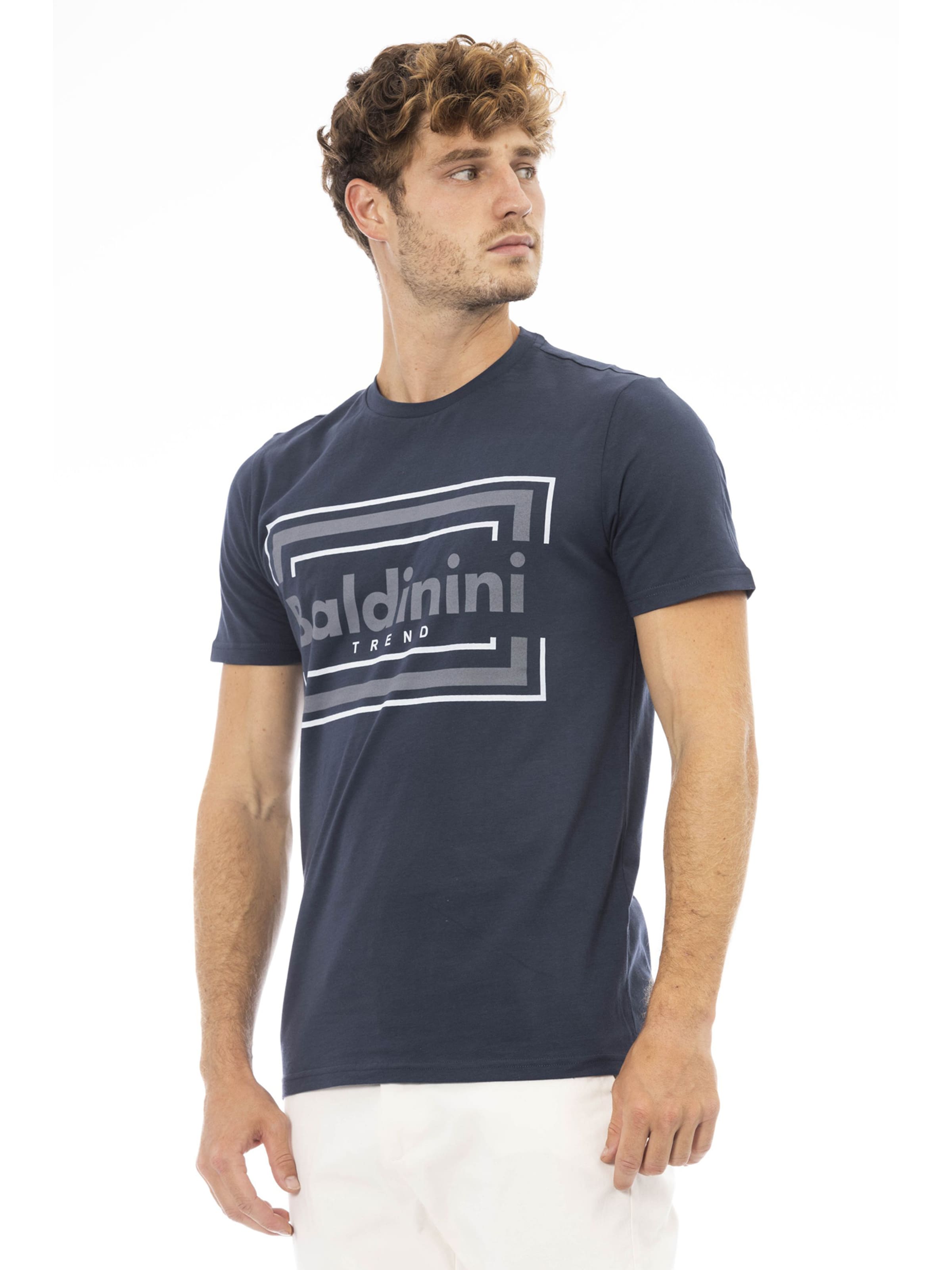 Top 'T-Shirt Uomo Baldinini Trend 100% Cotone Stampa' di Baldinini Trend in blu