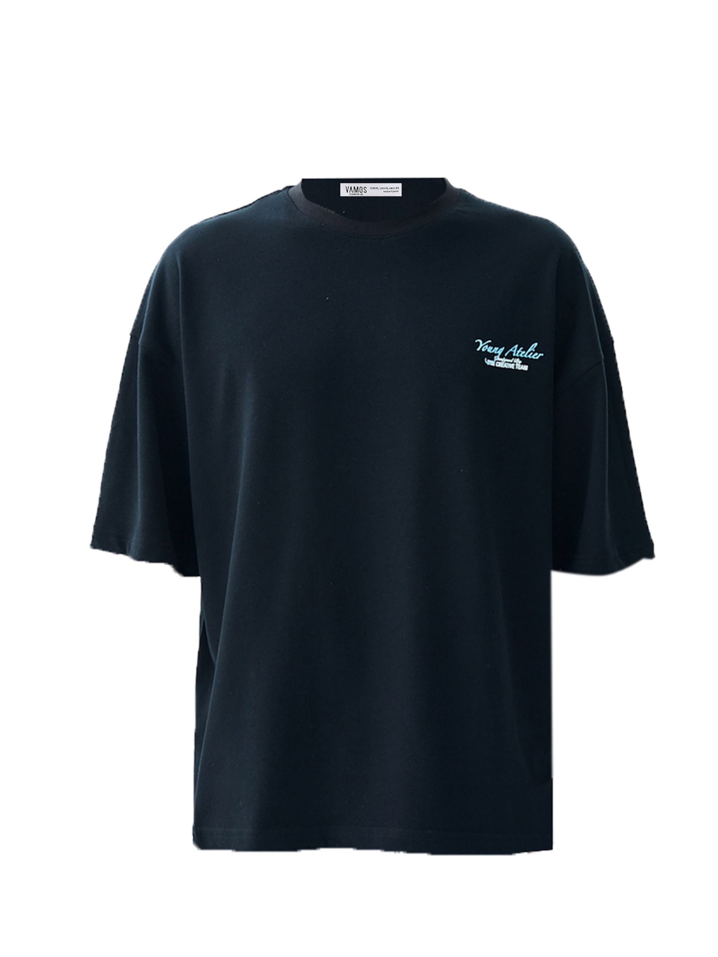 VAMOS CLO Футболка 'Edelweiss' в Черный: спереди