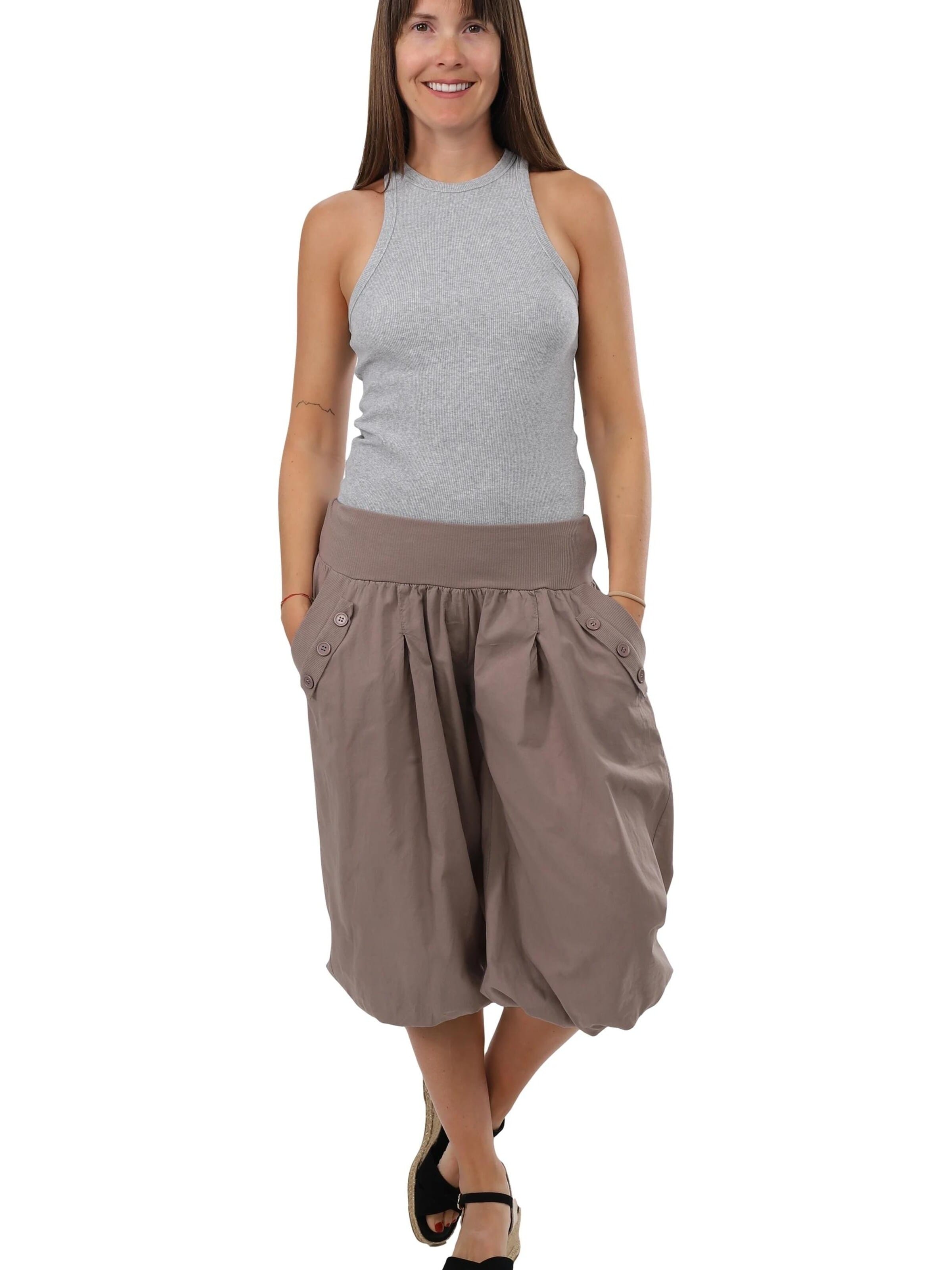 malito more than fashion Loose fit Harem Pants in Brown