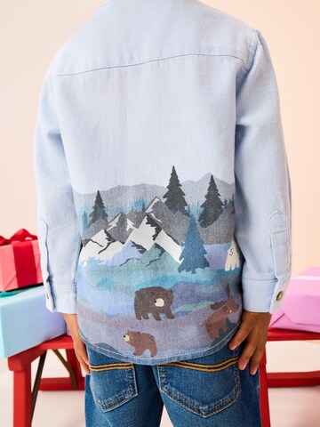 Next Regular Fit Hemd in Blau