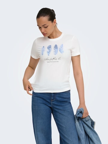 ONLY Shirt 'ONLDREAMER' in Wit: voorkant