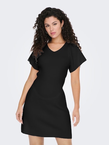 ONLY Knitted dress 'LEELO' in Black: front