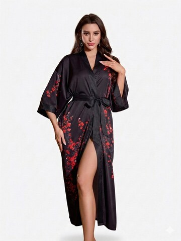 Vivi Idee Dressing Gown in Black