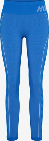 Hummel Skinny Sportbroek 'Christel' in Blauw: voorkant