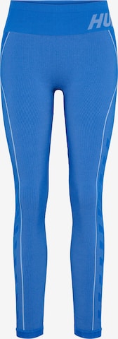 Hummel Skinny Sportbroek 'Christel' in Blauw: voorkant