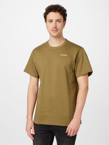 T-Shirt G-Star RAW en vert : devant