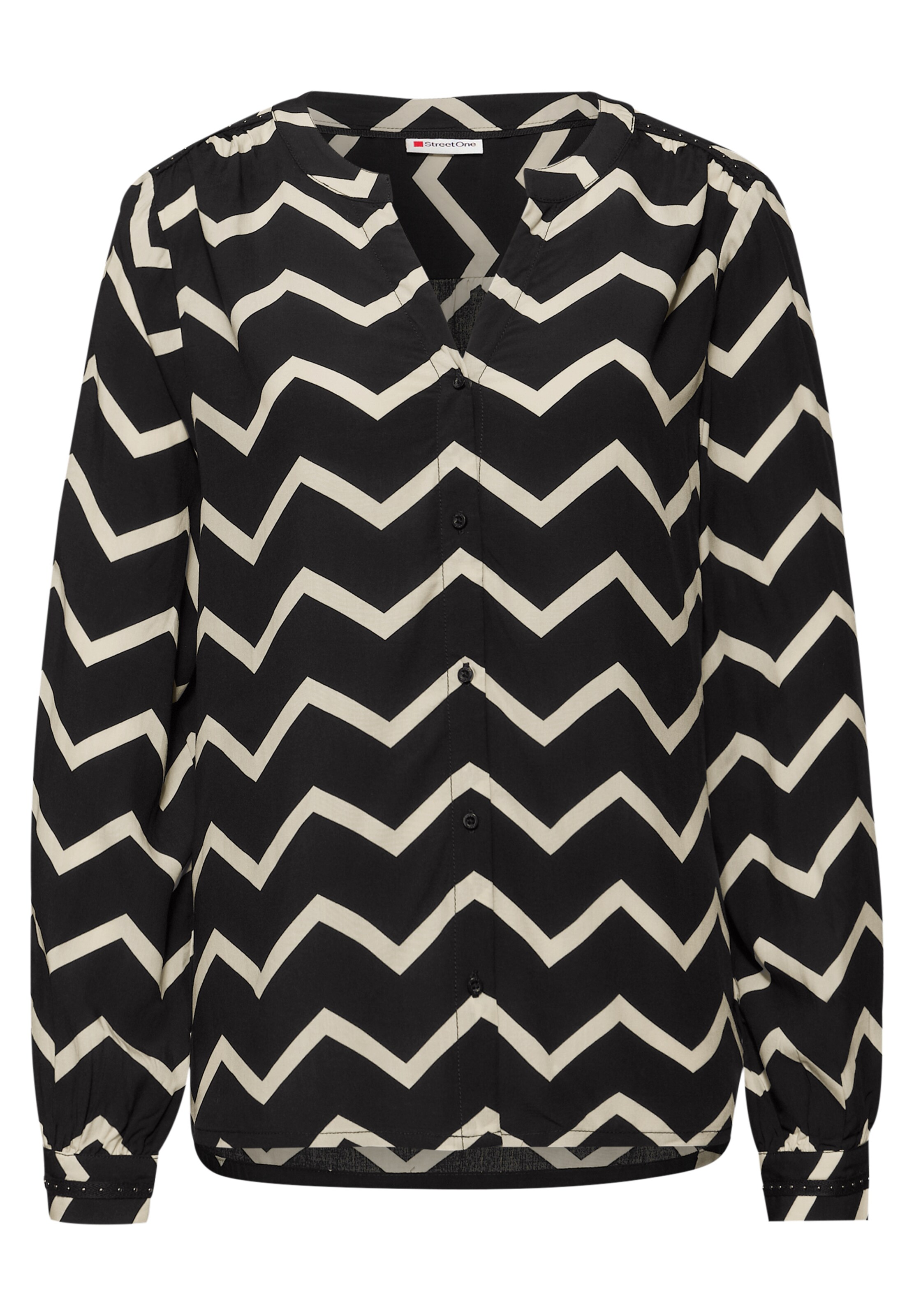 STREET ONE Blouse in Black: front