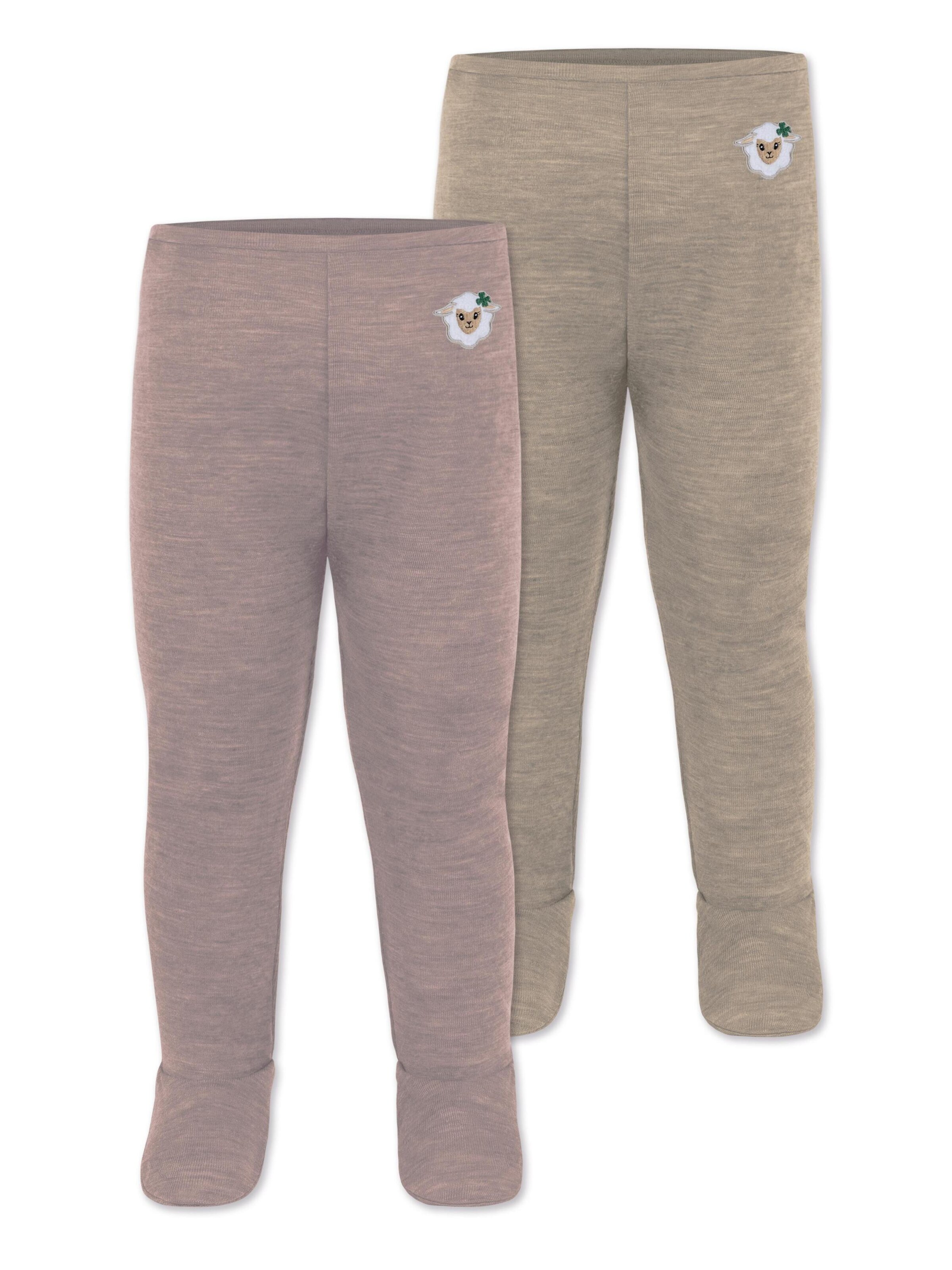 Pantalon normani en beige : devant