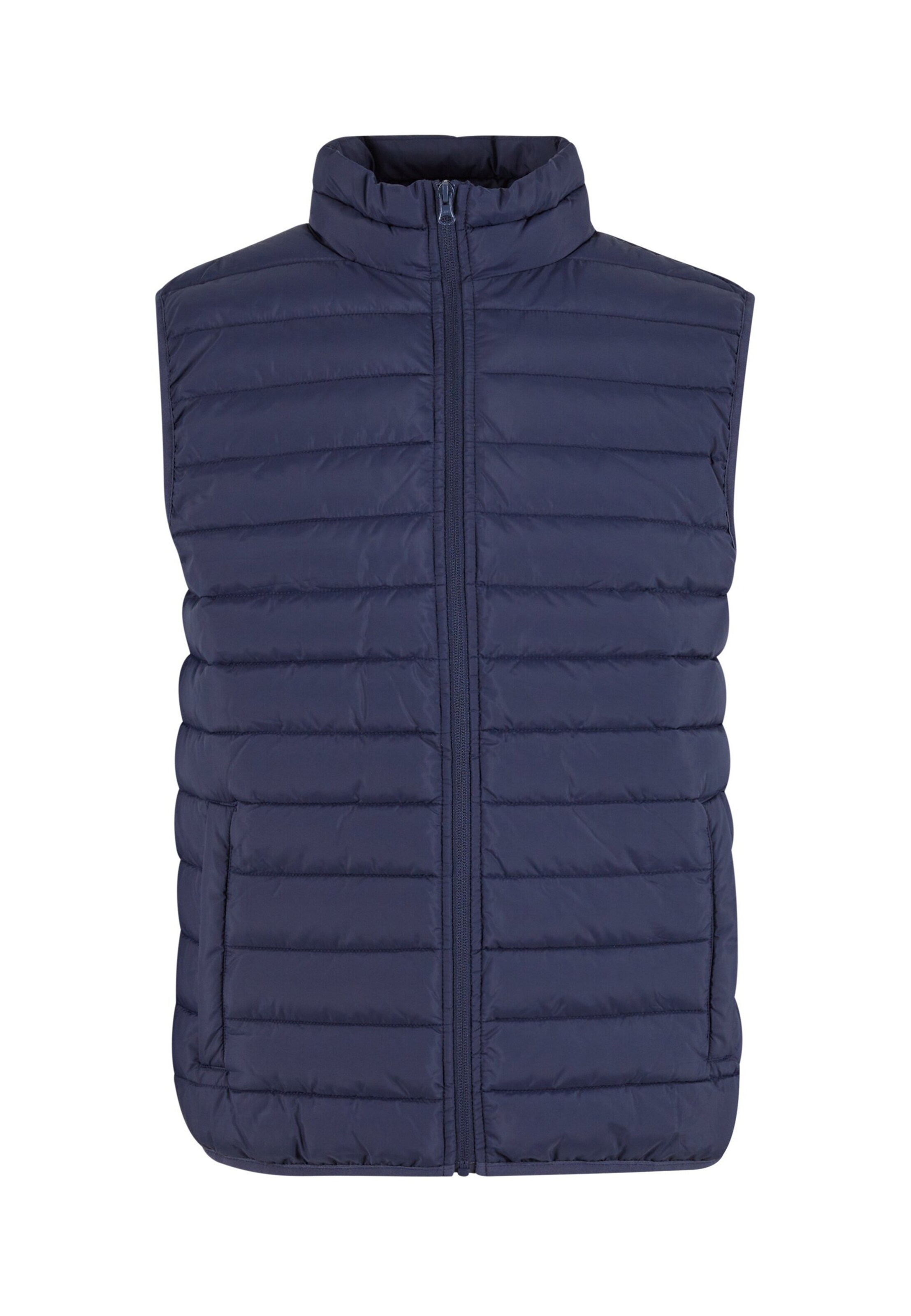 Gilet Urban Classics en bleu : devant