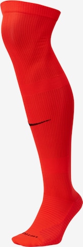 NIKE Soccer Socks 'MachFit Team' in Red: front